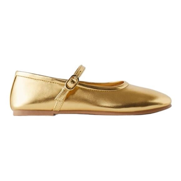 ZARA Kids | Gold | METALLIC BALLET FLATS - Picture 7 of 7